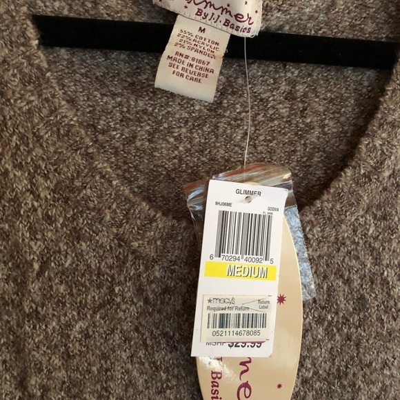 Glimmer by JJ Basics Brown Dress MEDIUM - Picture 3 of 3